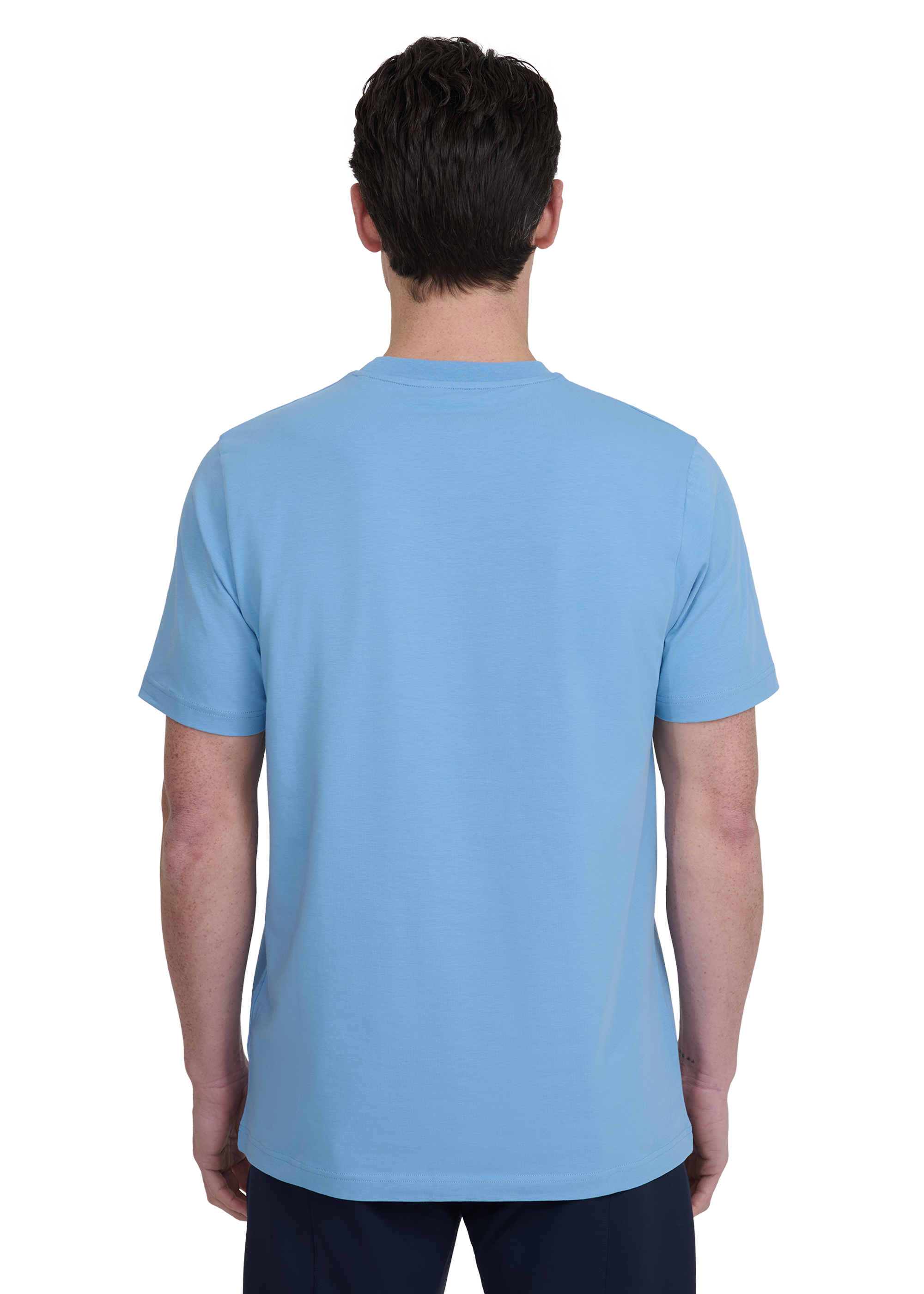 Double Stripe T-Shirt - Dusty Blue