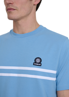 Double Stripe T-Shirt - Dusty Blue