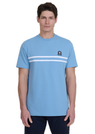 Double Stripe T-Shirt - Dusty Blue