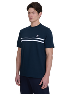 Double Stripe T-Shirt - Navy