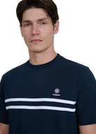 Double Stripe T-Shirt - Navy