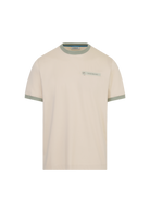 Sandbanks Ringer Zip Pocket T-Shirt - Stone