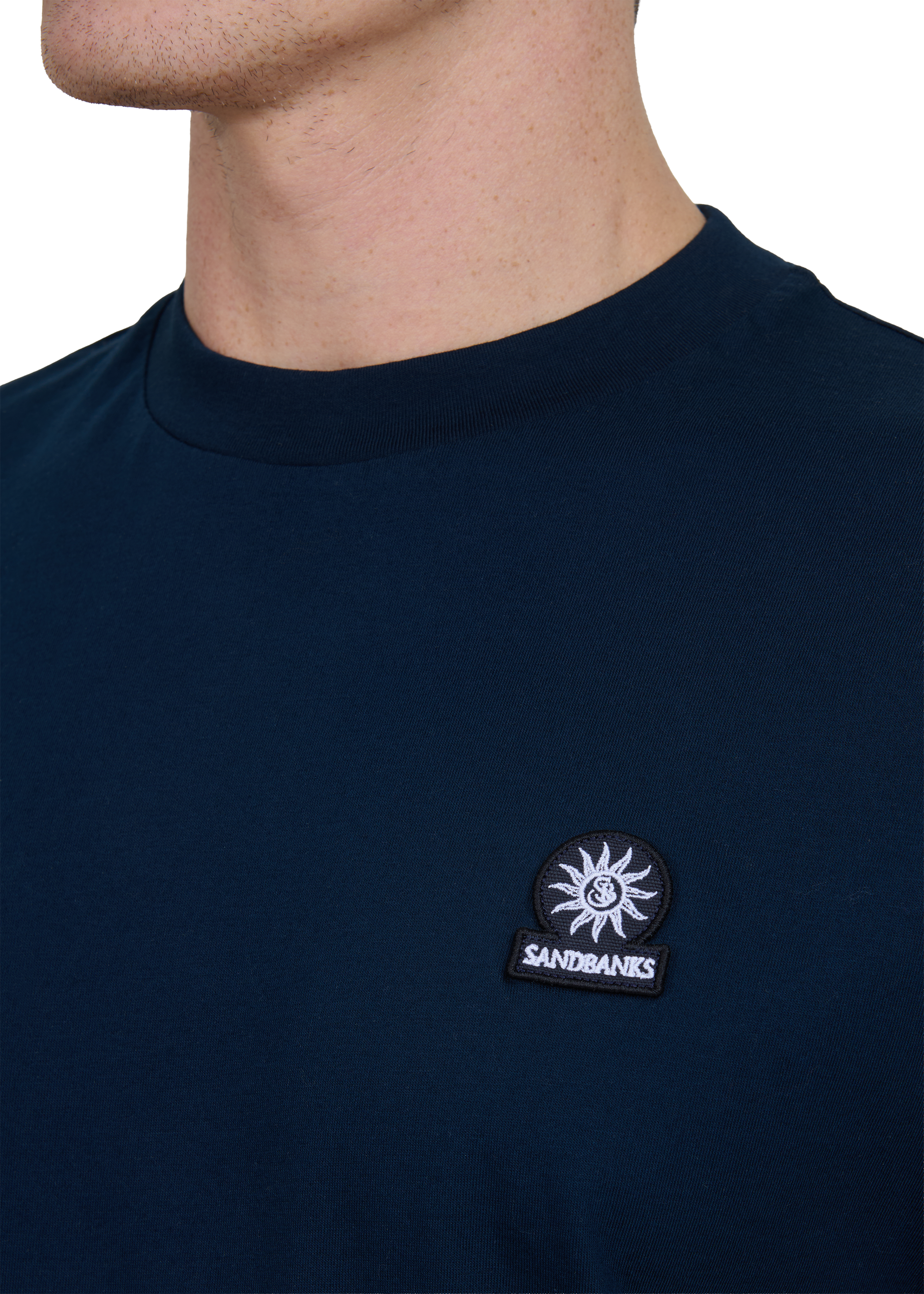 Sandbanks Side Stripe T-Shirt - Navy