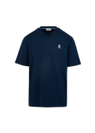 Sandbanks V-Neck Badge Logo T-Shirt - Navy
