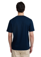 Sandbanks V-Neck Badge Logo T-Shirt - Navy