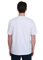 Sandbanks V-Neck Badge Logo T-Shirt - White