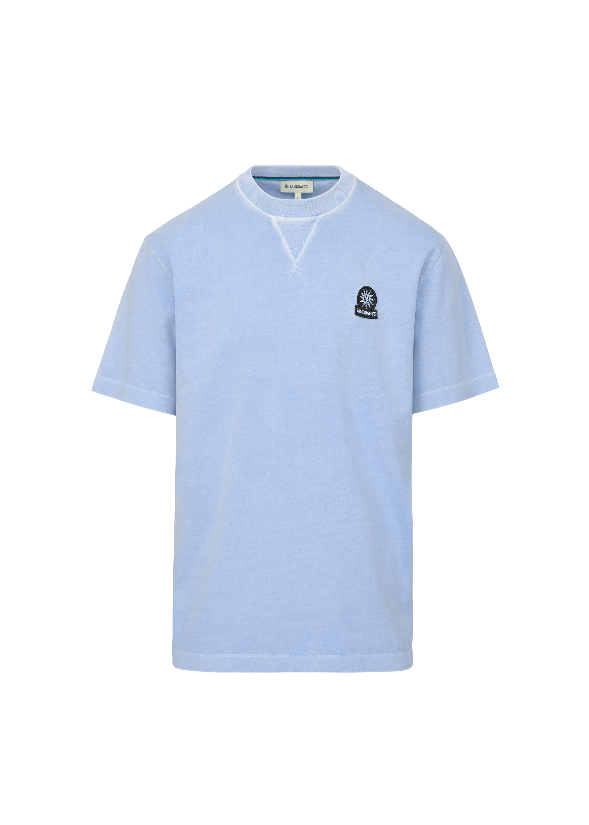 Sandbanks Mineral Wash T-Shirt - Dusty Blue