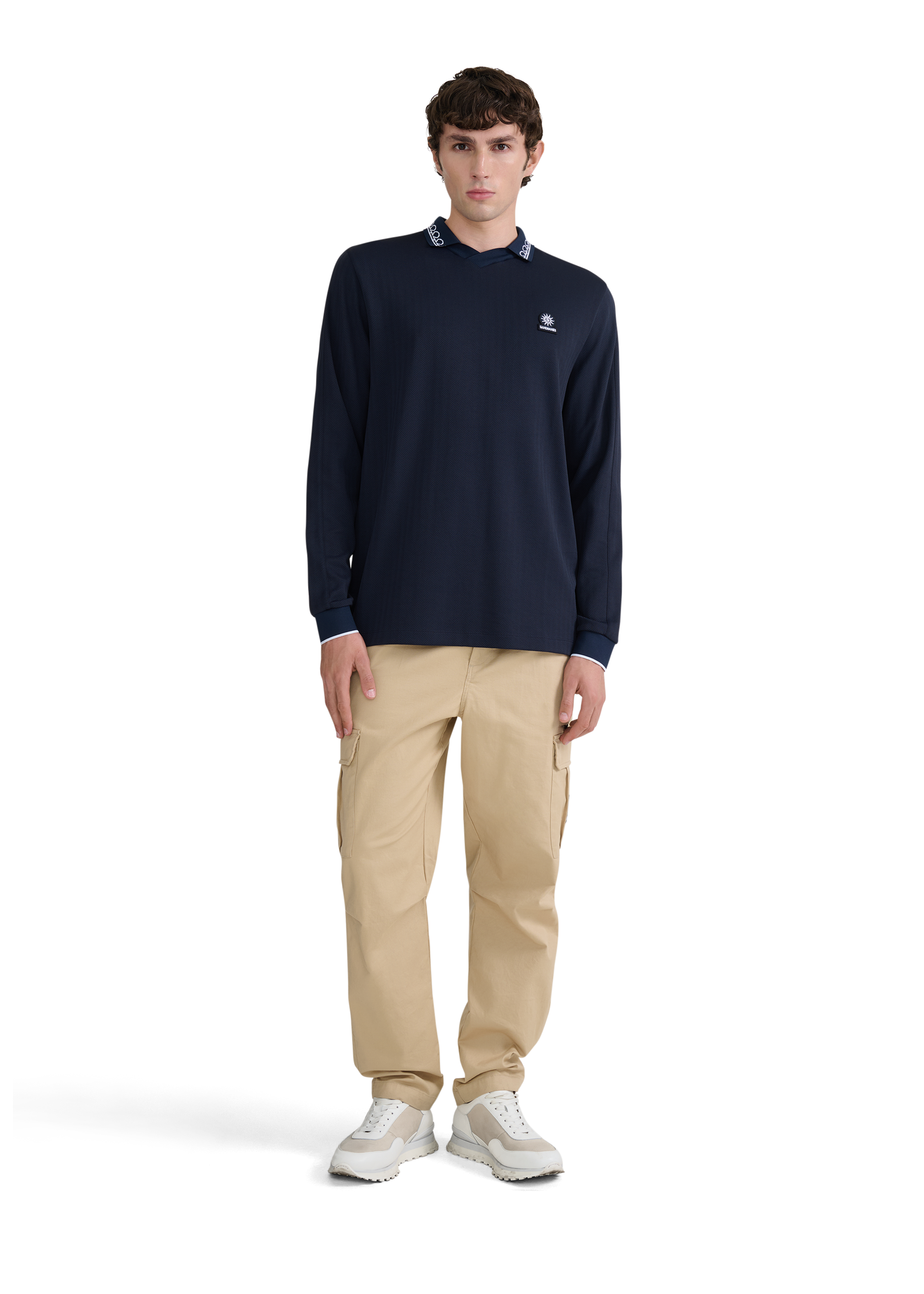 LS Football T-Shirt - Navy