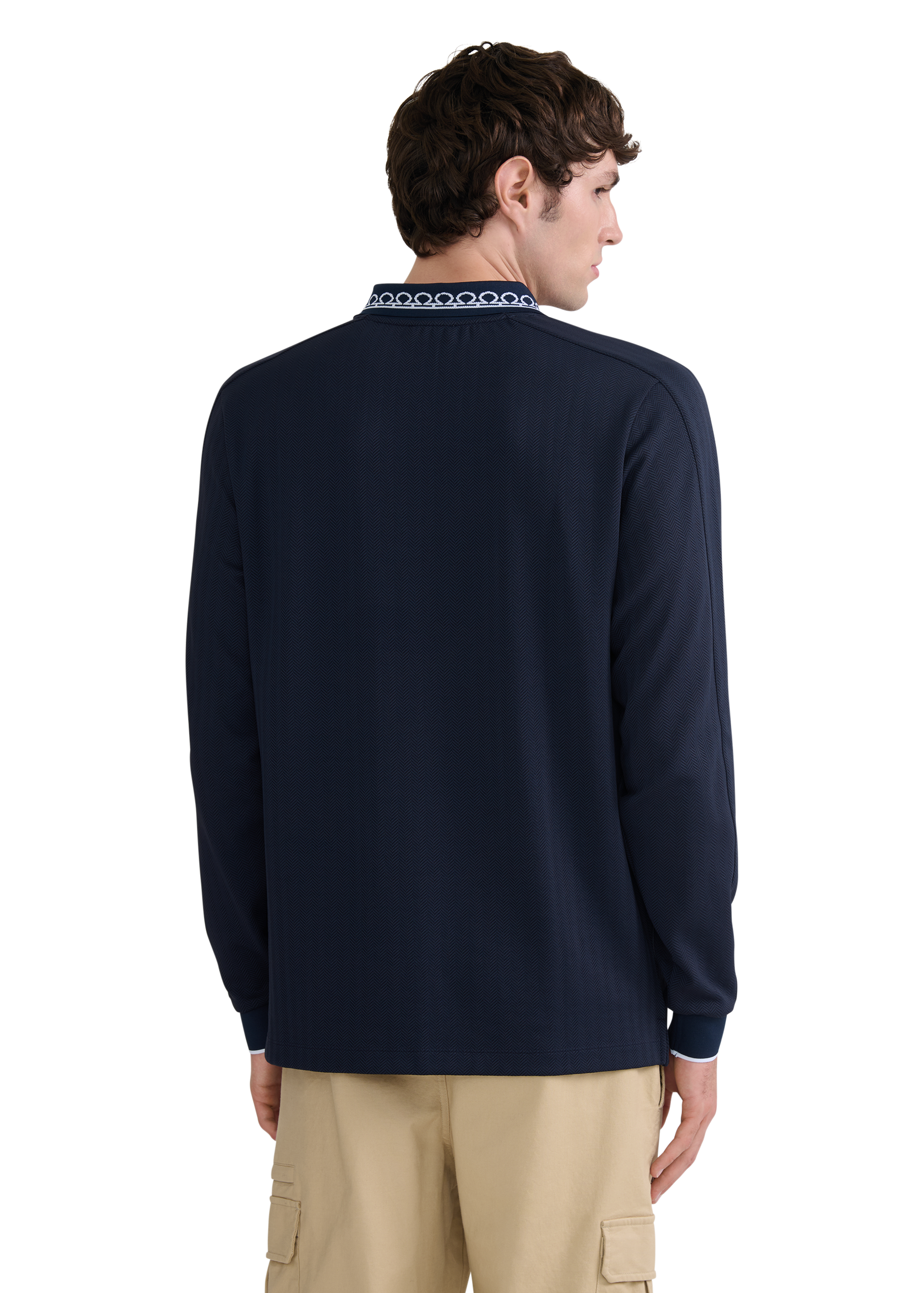 LS Football T-Shirt - Navy