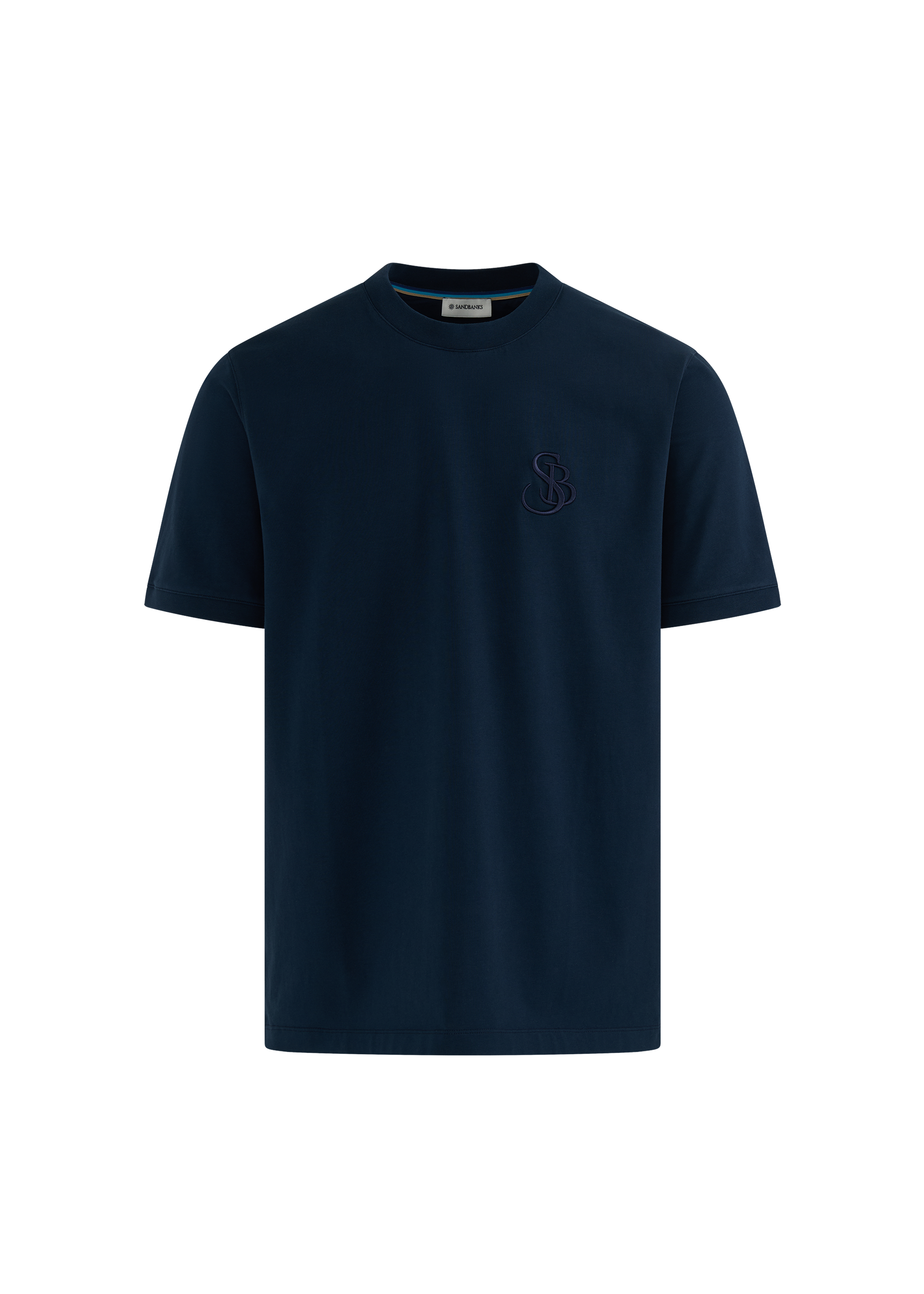 SB Logo Cotton T-Shirt - Navy