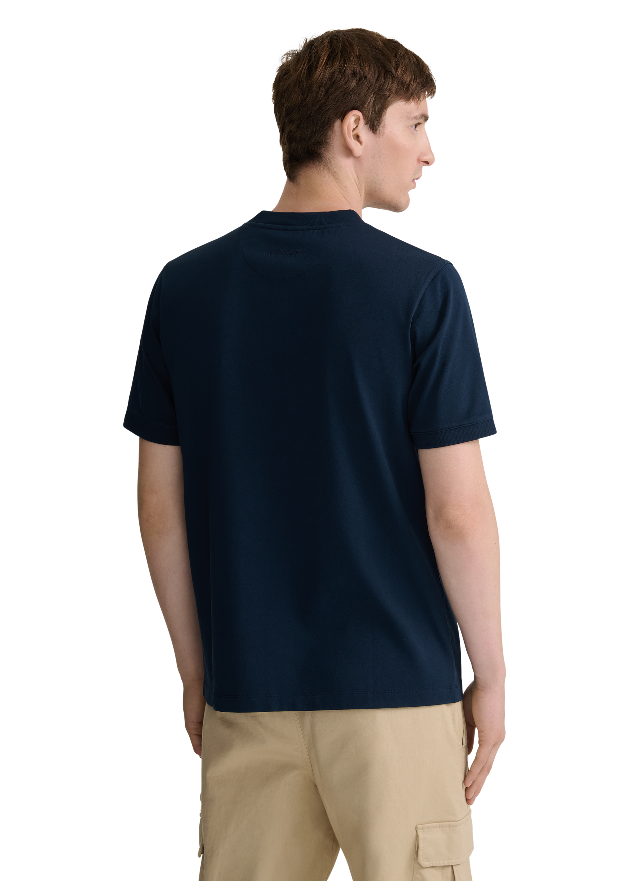 SB Logo Cotton T-Shirt - Navy