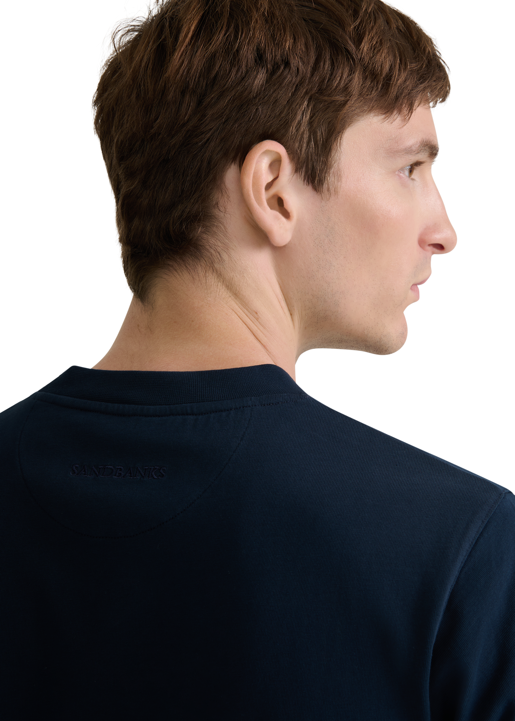 SB Logo Cotton T-Shirt - Navy