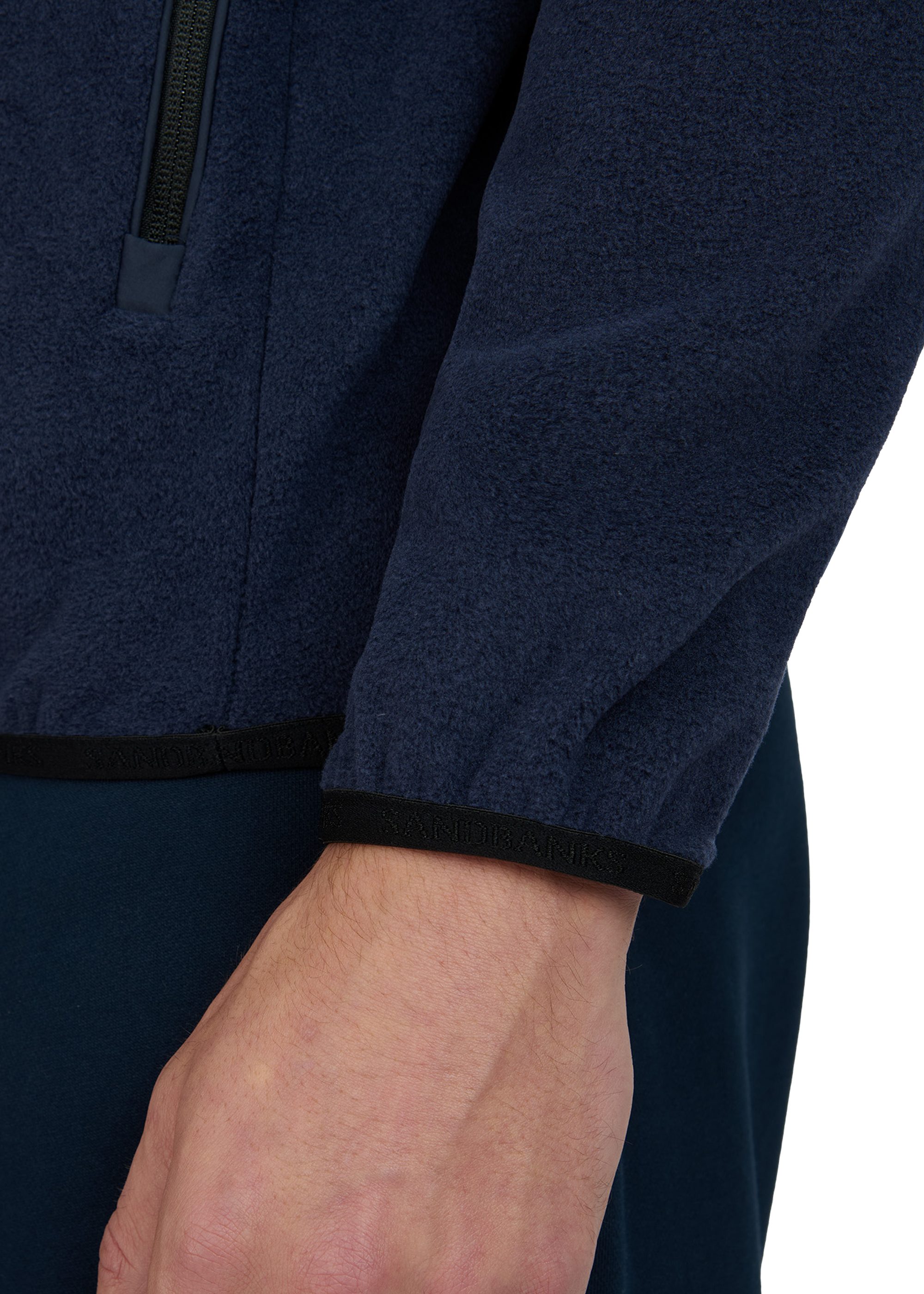 Sandbanks Polartec® Micro Fleece Quarter Zip - Navy