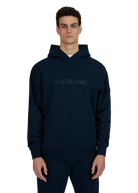 Sandbanks 3D Silicone Logo Hoodie - Navy