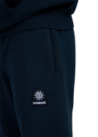 Sandbanks 3D Silicone Logo Hoodie - Navy