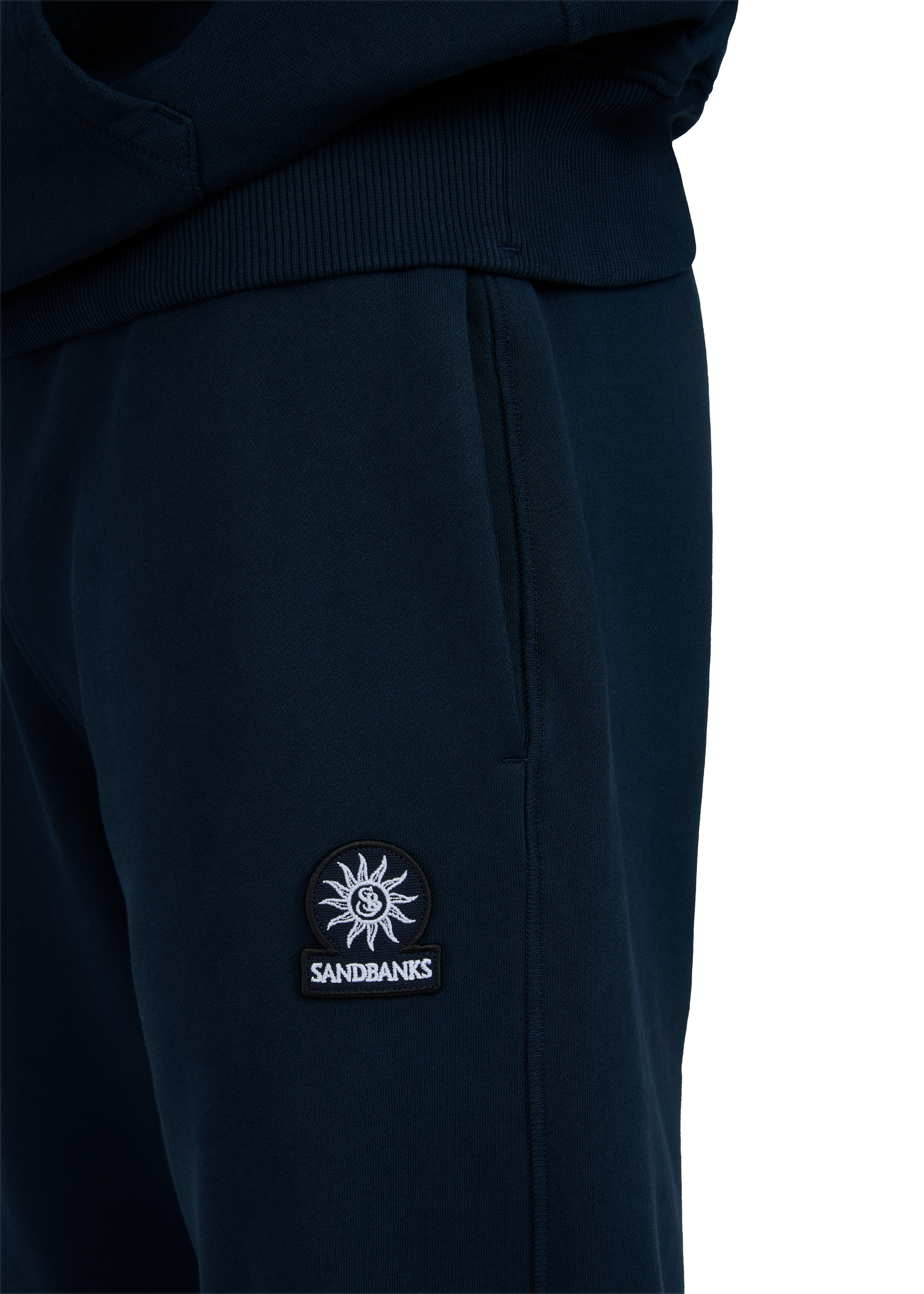Sandbanks 3D Silicone Logo Hoodie - Navy