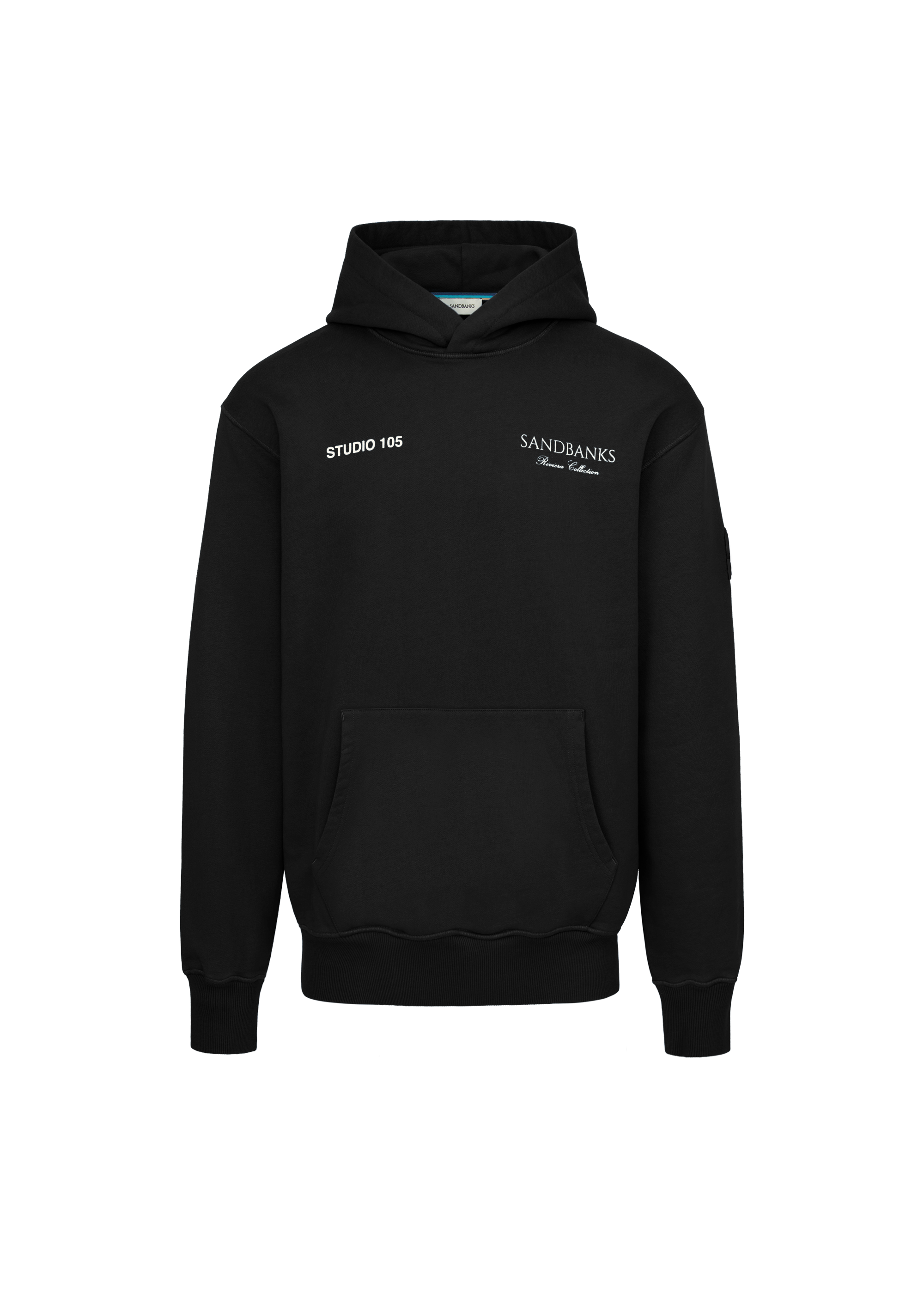 Sandbanks Riviera Collection Hoodie - Black - Sandbanks