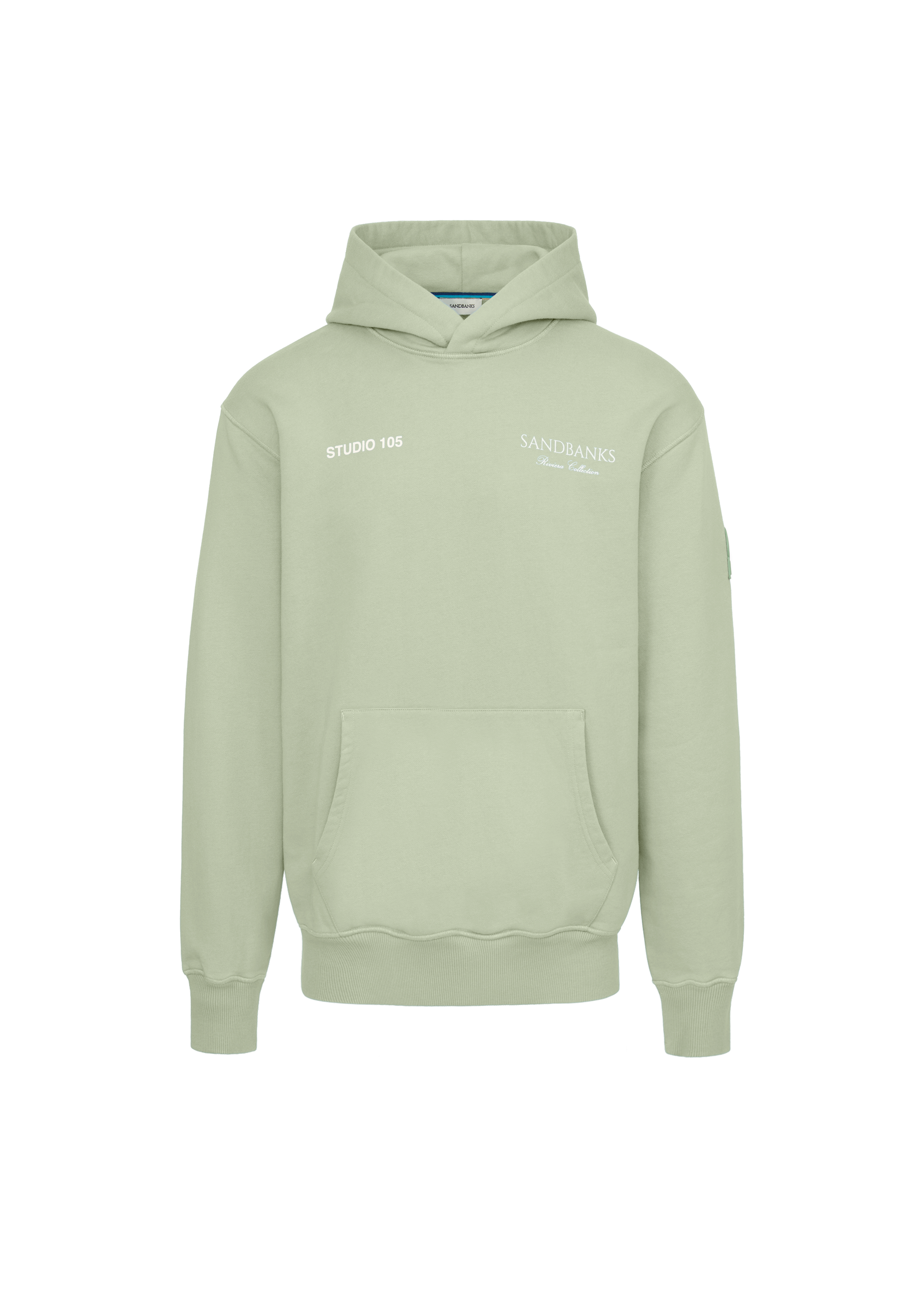 Sandbanks Riviera Collection Hoodie - Sage - Sandbanks