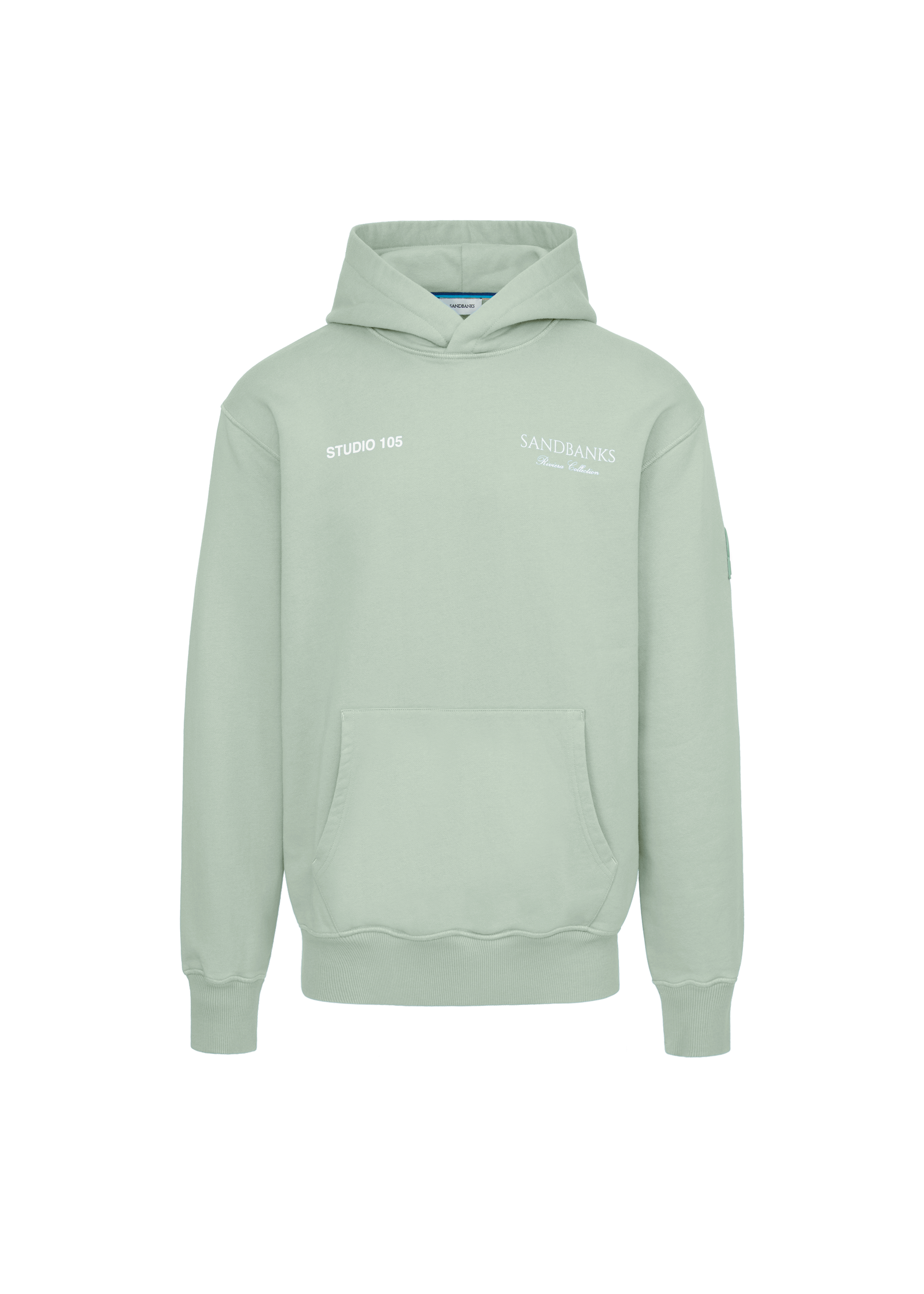 Sandbanks Riviera Collection Hoodie - Sage