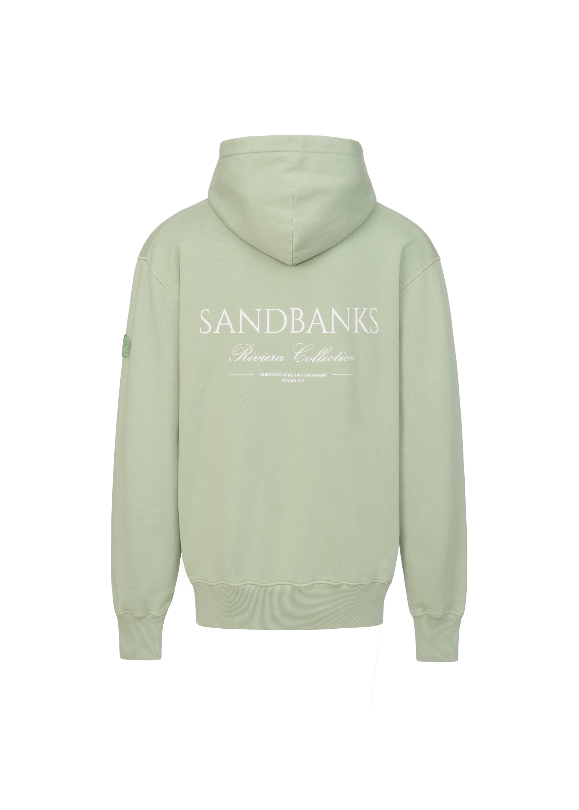 Sandbanks Riviera Collection Hoodie - Sage - Sandbanks