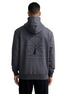 Sandbanks Sonar Print Hoodie - Anthracite
