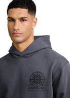 Sandbanks Sonar Print Hoodie - Anthracite