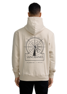 Sandbanks Sonar Print Hoodie - Stone/Black