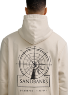 Sandbanks Sonar Print Hoodie - Stone/Black