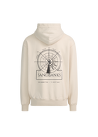 Sandbanks Sonar Print Hoodie - Stone/Black