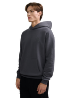 SB Embroidered Cotton Hoodie - Anthracite