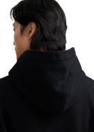 SB Embroidered Cotton Hoodie - Black