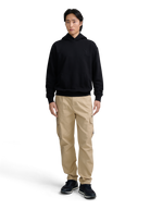 SB Embroidered Cotton Hoodie - Black