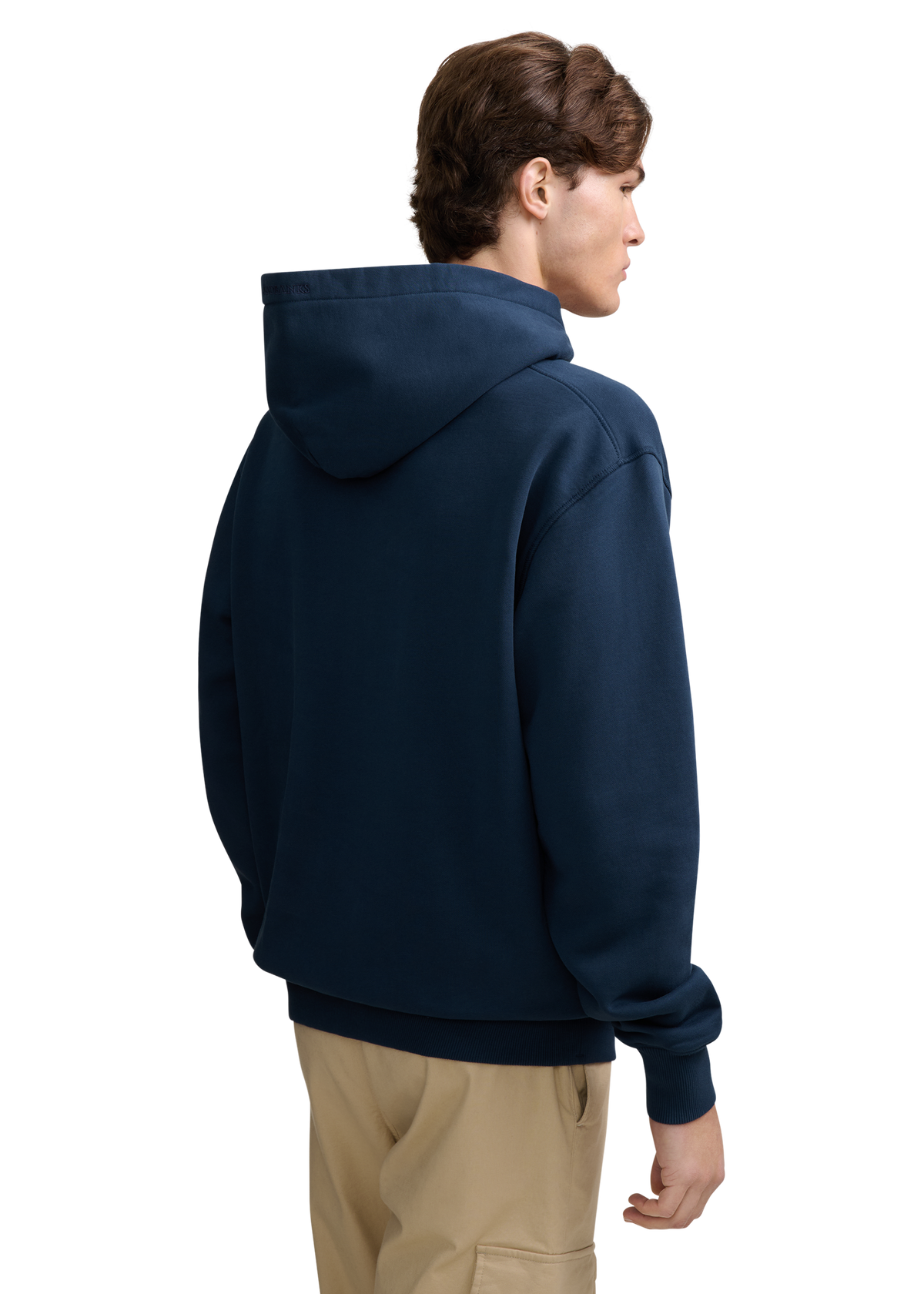 SB Embroidered Cotton Hoodie - Navy