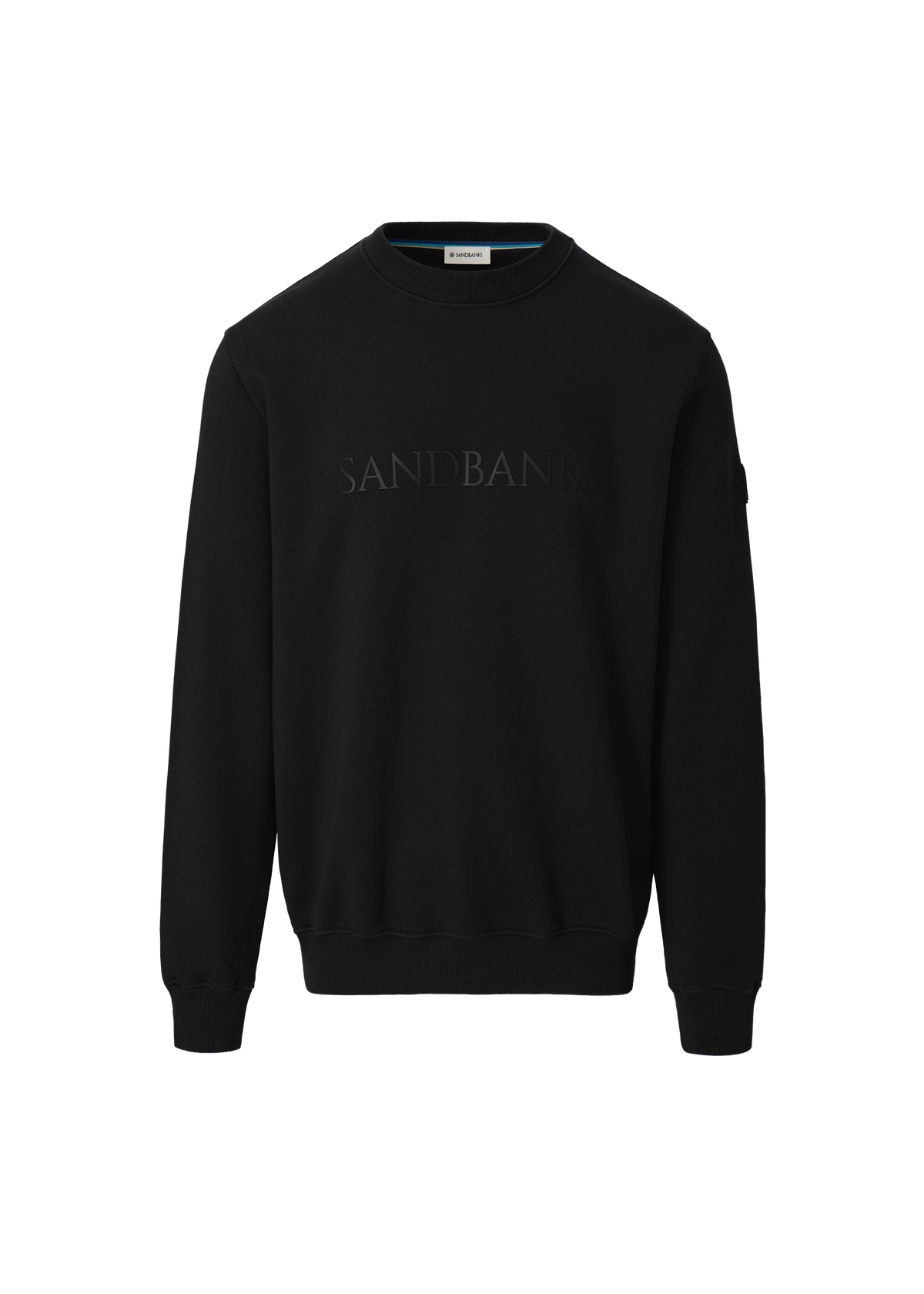 Sandbanks 3D Silicone Logo Sweatshirt - Black