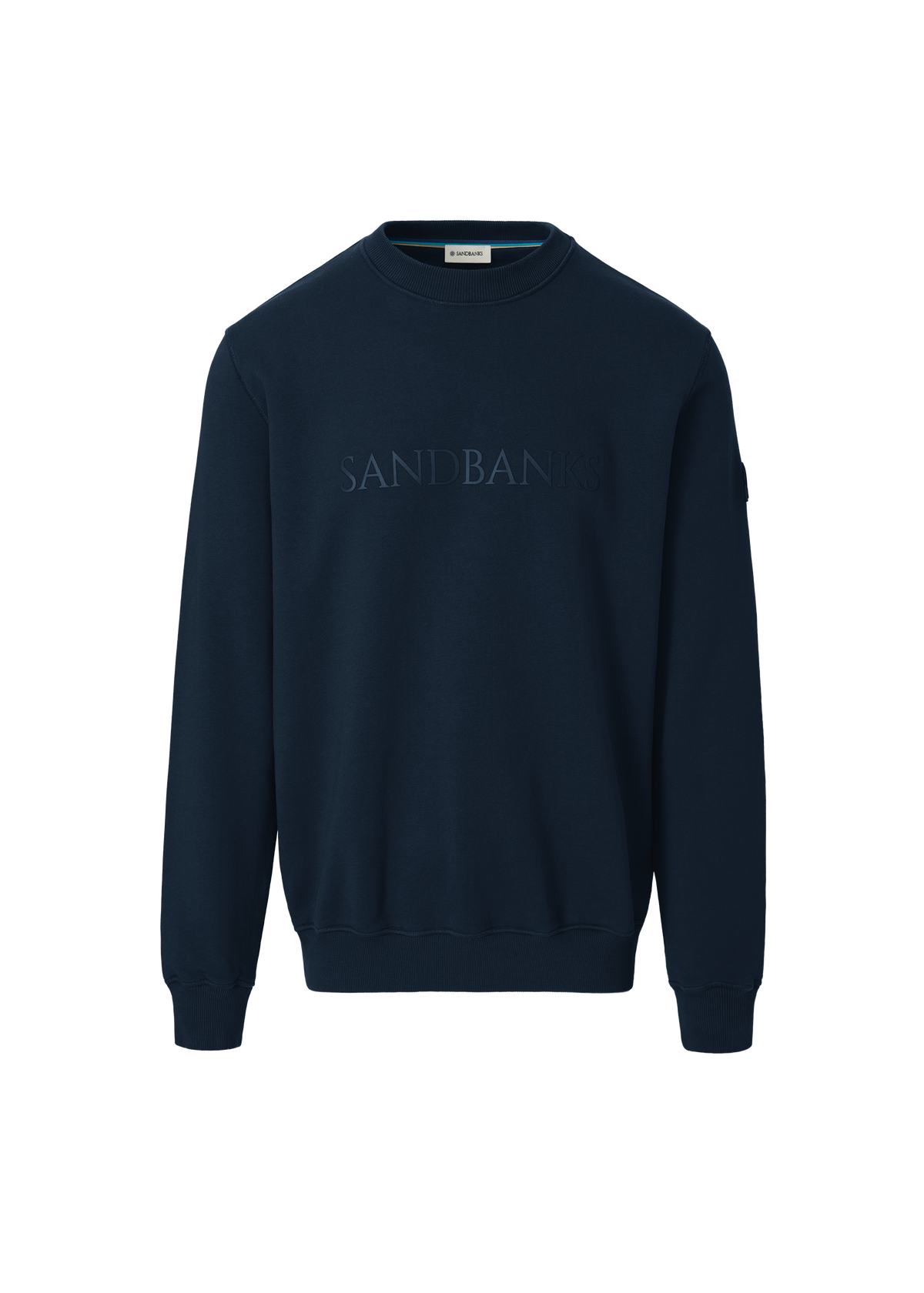 Sandbanks 3D Silicone Logo Sweatshirt - Navy