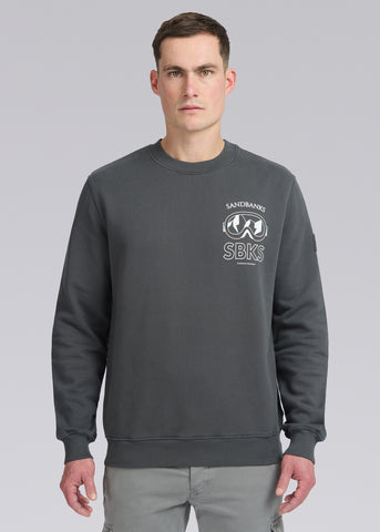 Sandbanks Unlimited Adventure Sweatshirt - Anthracite