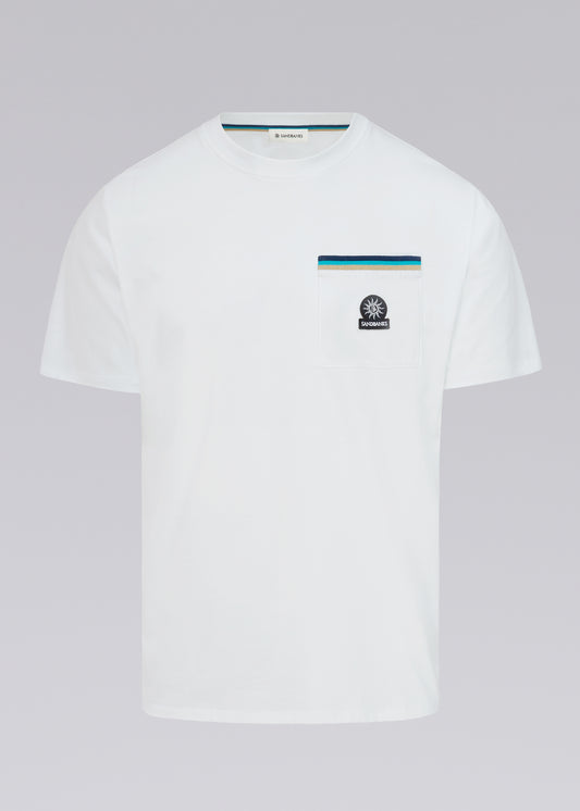 Sandbanks Mercerised Pocket T-Shirt - White