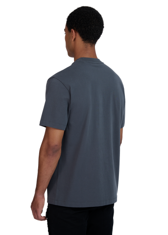 Sandbanks Raised Rubber Print T-Shirt- Anthracite