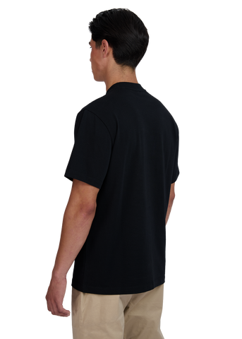 Sandbanks 3D Silicone Badge Logo T-Shirt - Black