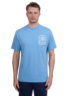 Sandbanks Logo Print Double Jersey T-shirt - Dusty Blue
