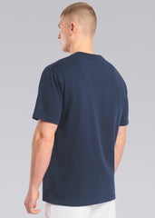 Sandbanks Raised Rubber Print T-Shirt - Navy