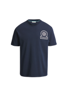 Sandbanks 3D Silicone Badge Logo T-Shirt - Navy
