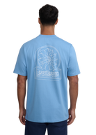 Sandbanks 3D Logo Print T-shirt - Dusty Blue