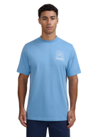Sandbanks 3D Logo Print T-shirt - Dusty Blue
