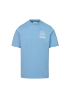 Sandbanks 3D Logo Print T-shirt - Dusty Blue - Sandbanks