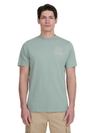 Sandbanks 3D Logo Print T-shirt - Sage