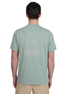 Sandbanks 3D Logo Print T-shirt - Sage