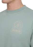 Sandbanks 3D Logo Print T-shirt - Sage