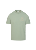 Sandbanks 3D Logo Print T-shirt - Sage - Sandbanks