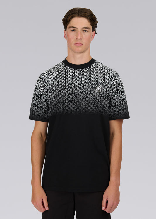 Sandbanks Gradient Logo T-Shirt-  Black